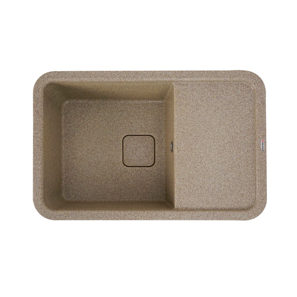 Мийка кухонна гранітна 7850 CUBE матова (Карамель) PLATINUM