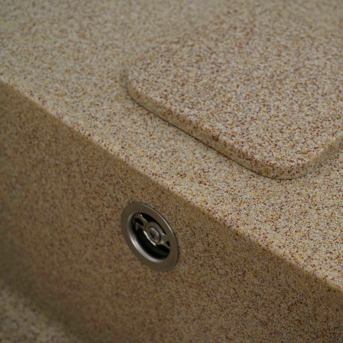 Мийка кухонна гранітна 7850 CUBE матова (Карамель) PLATINUM