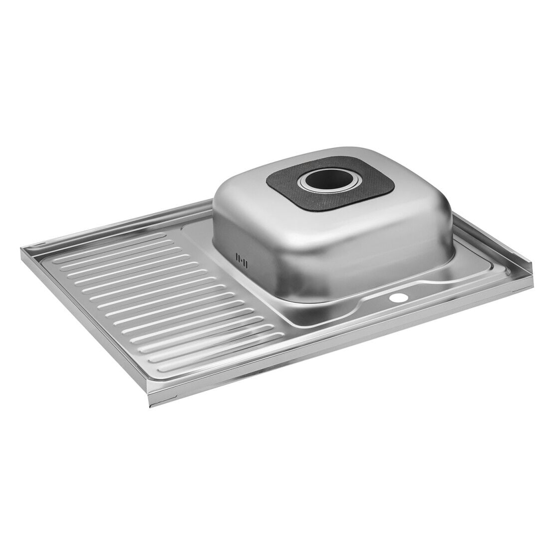 Мийка кухонна накладна 8060 R (0,6\160)мм Права Satin KRONER