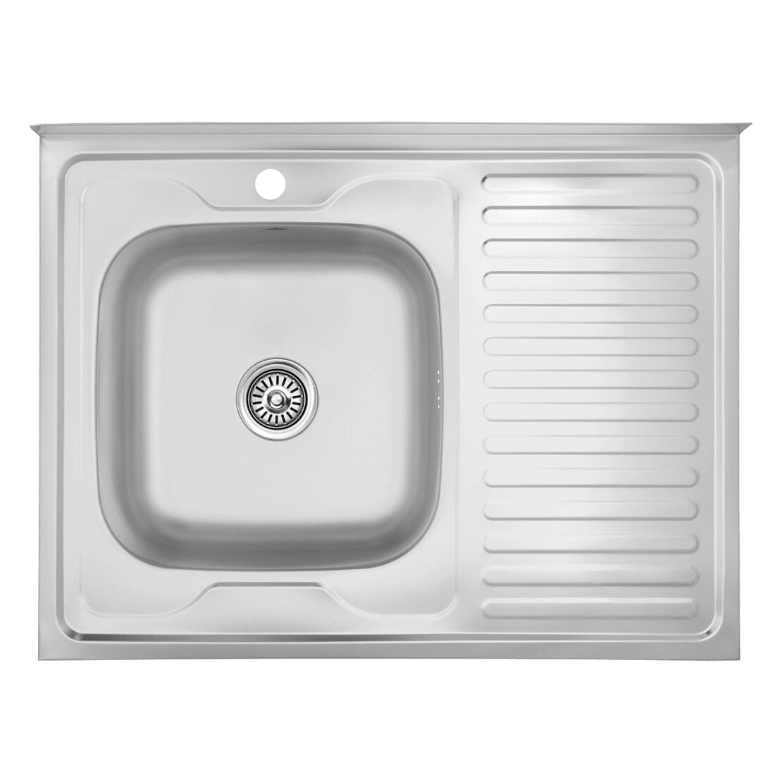 Мийка кухонна накладна 8060 L (0,6\160)мм Ліва Satin KRONER