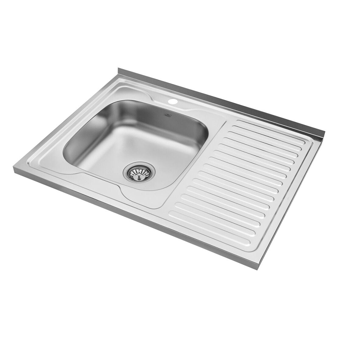 Мийка кухонна накладна 8060 L (0,6\160)мм Ліва Satin KRONER