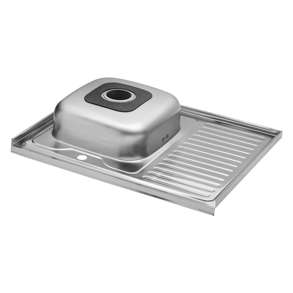 Мийка кухонна накладна 8060 L (0,6\160)мм Ліва Satin KRONER