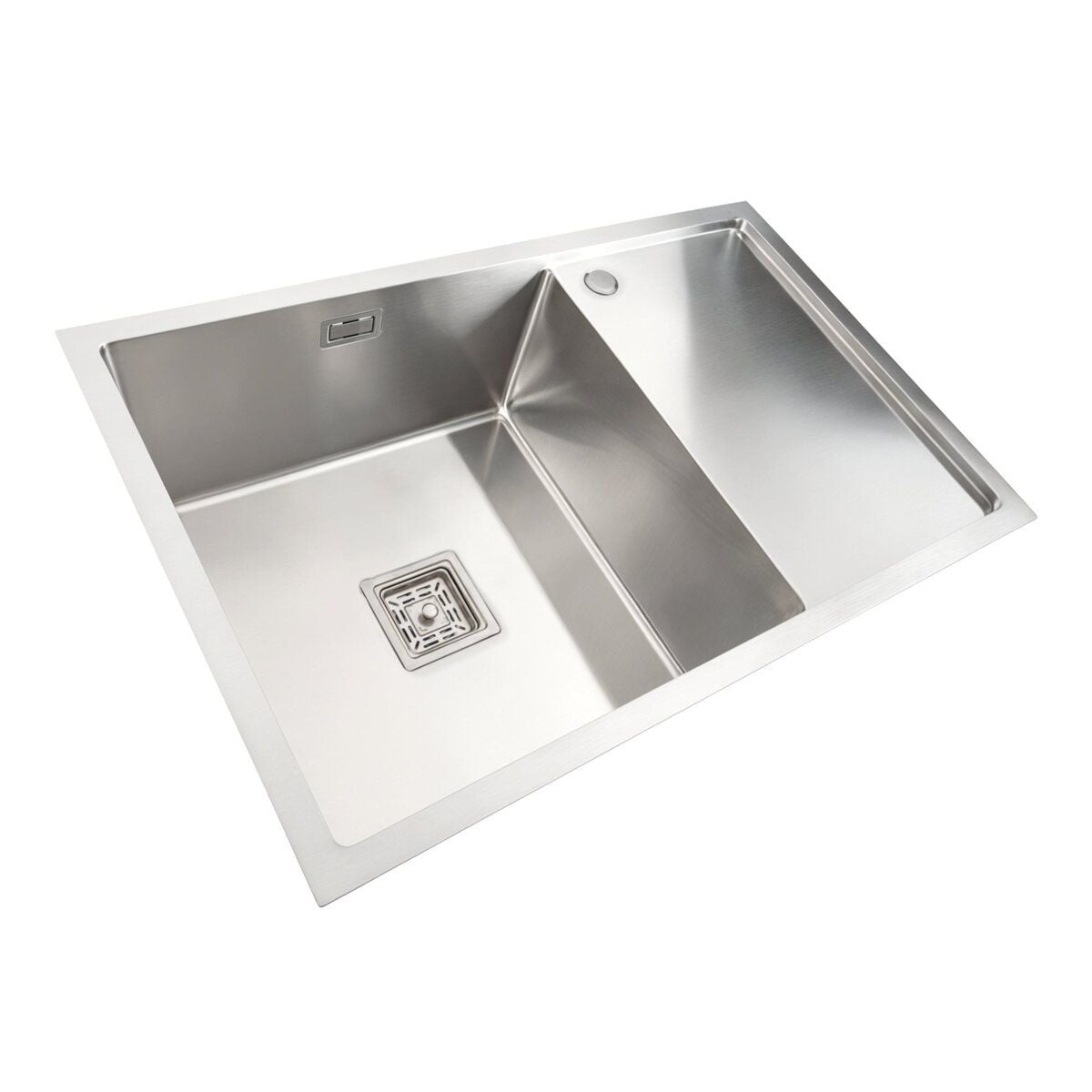 Мийка кухонна Handmade 7850 L (3,0\1,0) один отвір Ліва Satin Brash PLATINUM