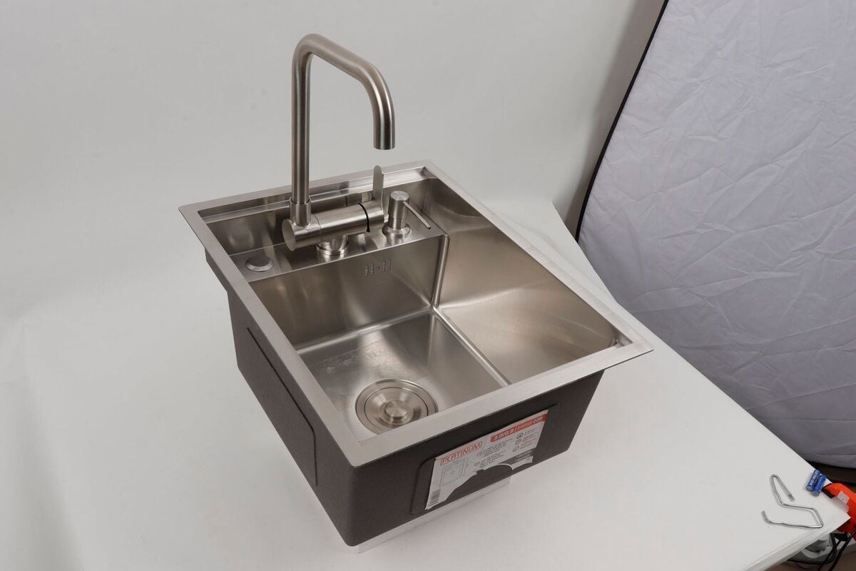 Мийка кухонна Handmade TZ 4050 прихована Satin Brash PLATINUM