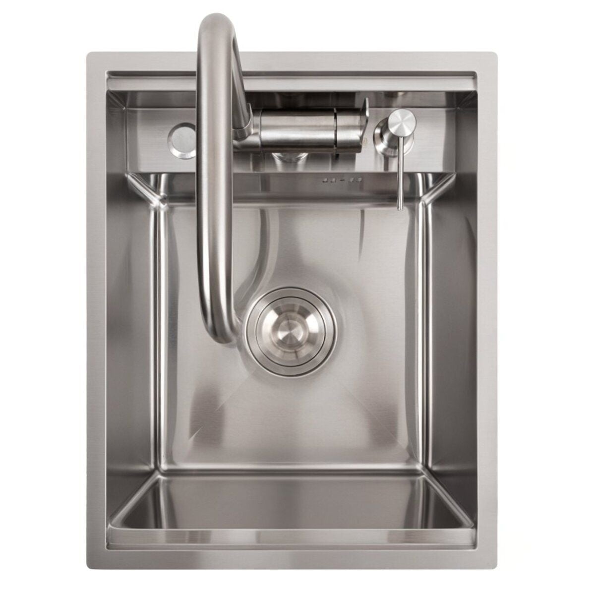 Мийка кухонна Handmade TZ 4050 прихована Satin Brash PLATINUM
