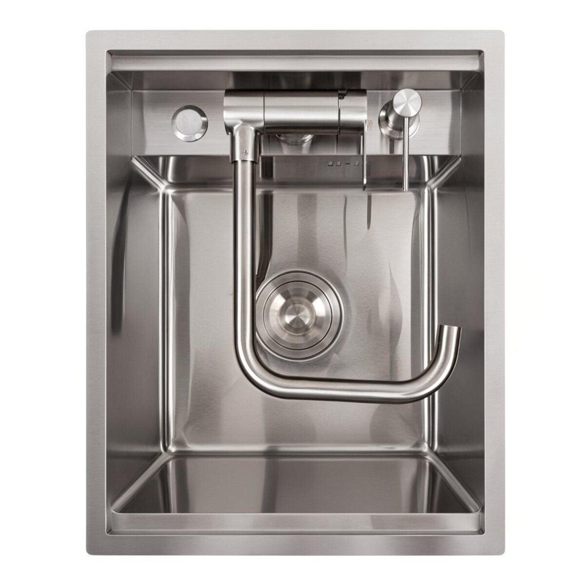 Мийка кухонна Handmade TZ 4050 прихована Satin Brash PLATINUM