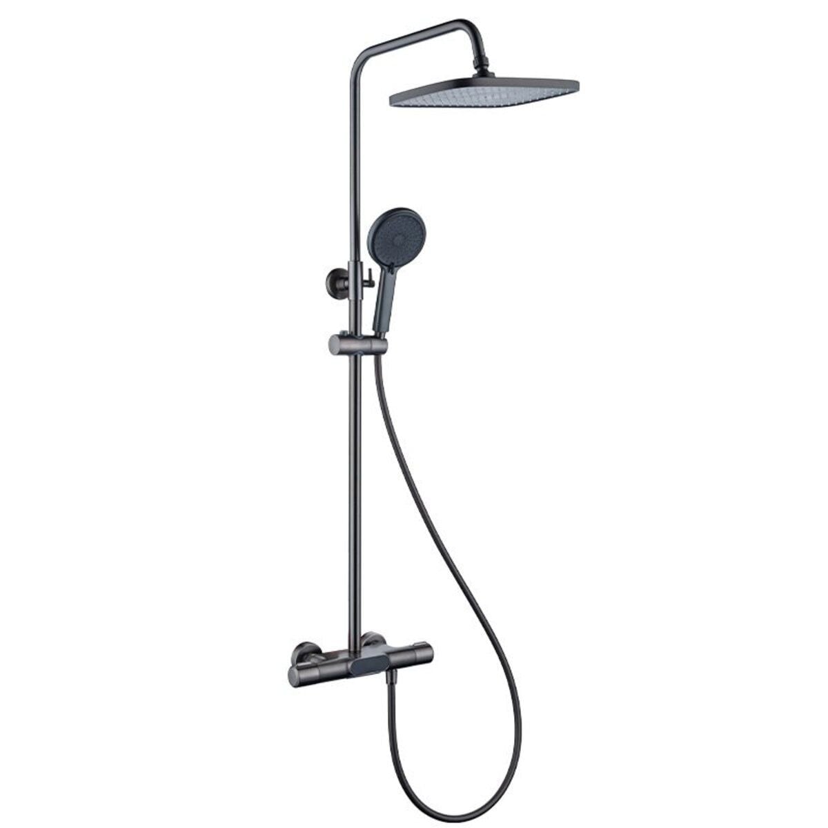 Душова система NES892 з термостатом PVD Black PLATINUM