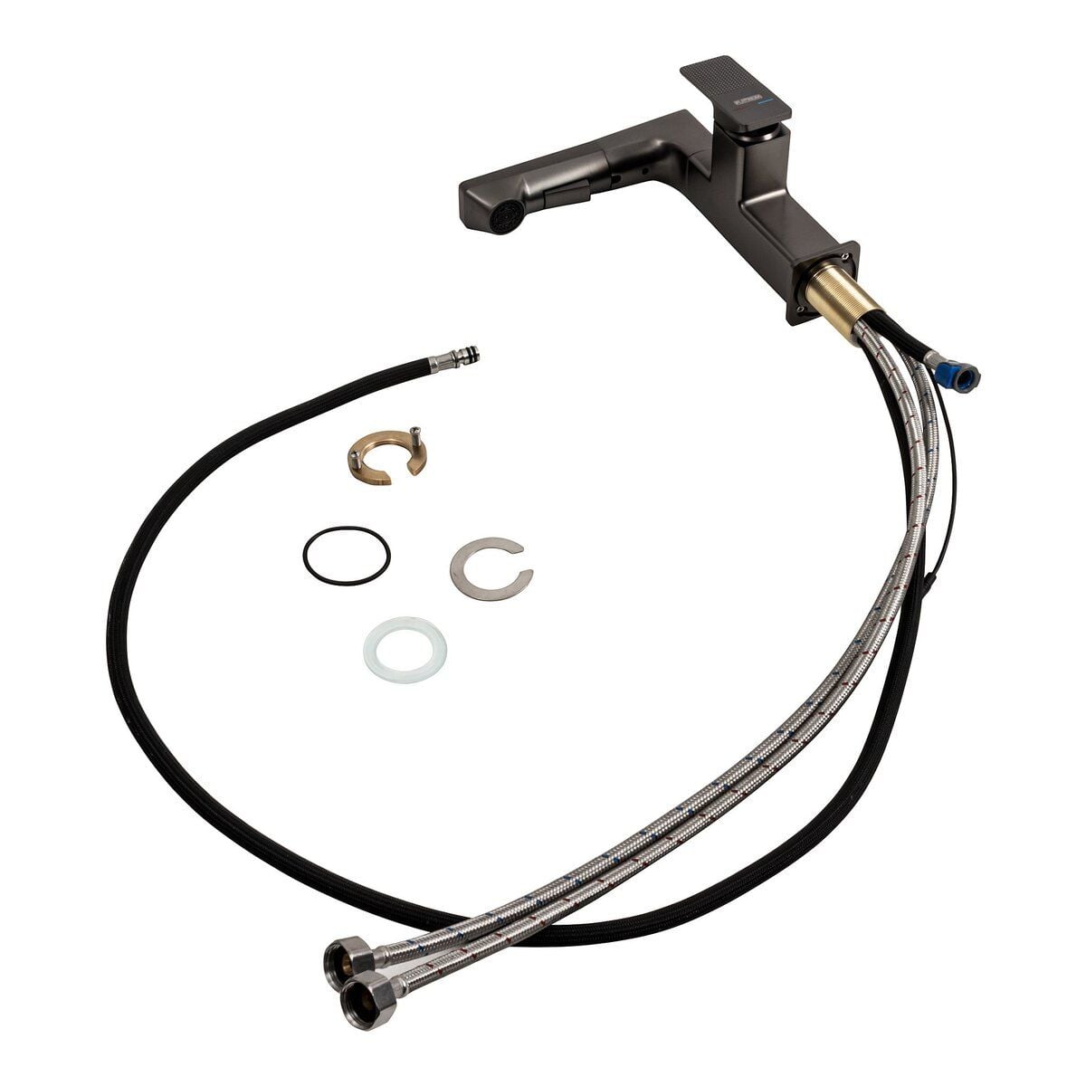 Змішувач для раковини А238 с індікатором PVD Black PLATINUM