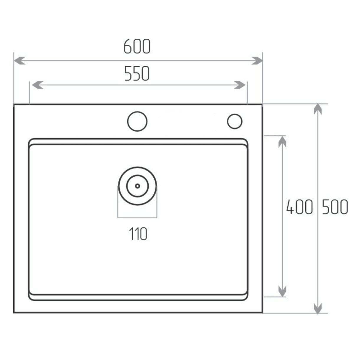 Мийка кухонна Handmade 6050 (3,0\0,8) Satin Brash VALESO