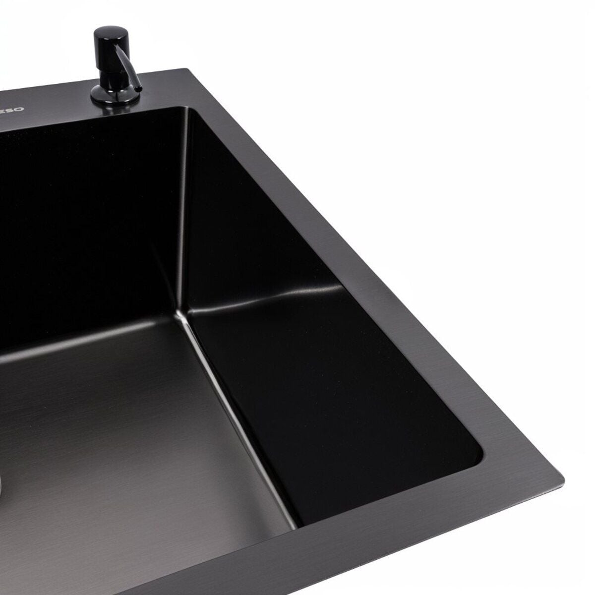 Мийка кухонна Handmade 6050 (3,0\0,8) PVD Black Brash VALESO