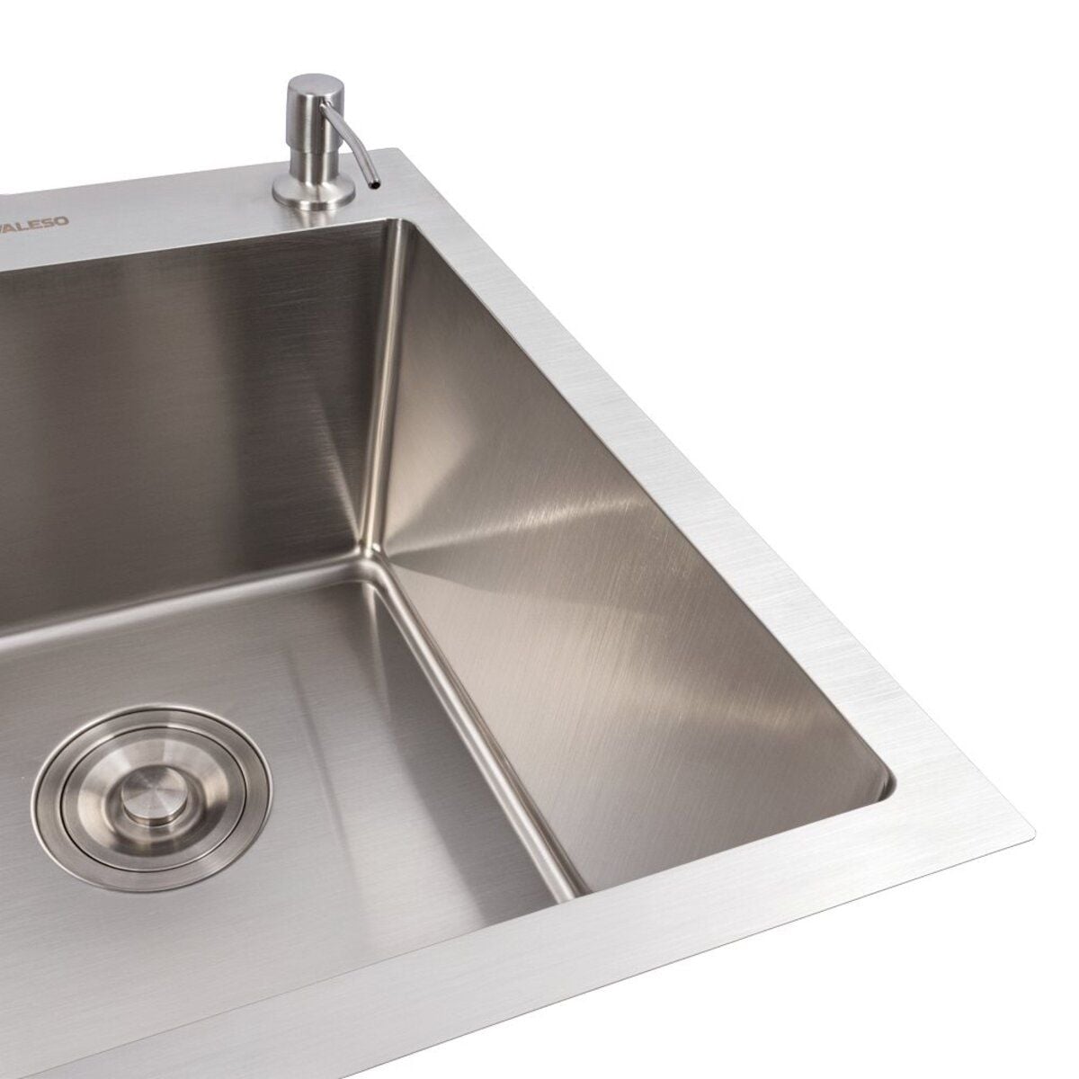 Мийка кухонна Handmade СМ 7848 (3,0\0,8) подвійна Satin Brash VALESO