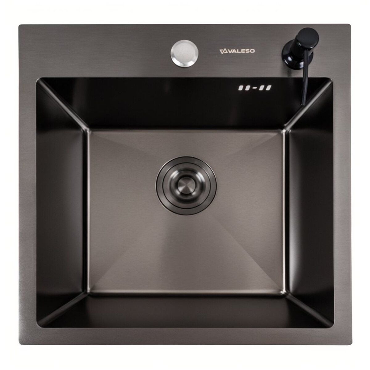 Мийка кухонна Handmade 4545 (3,0\0,8) PVD Black Brash VALESO