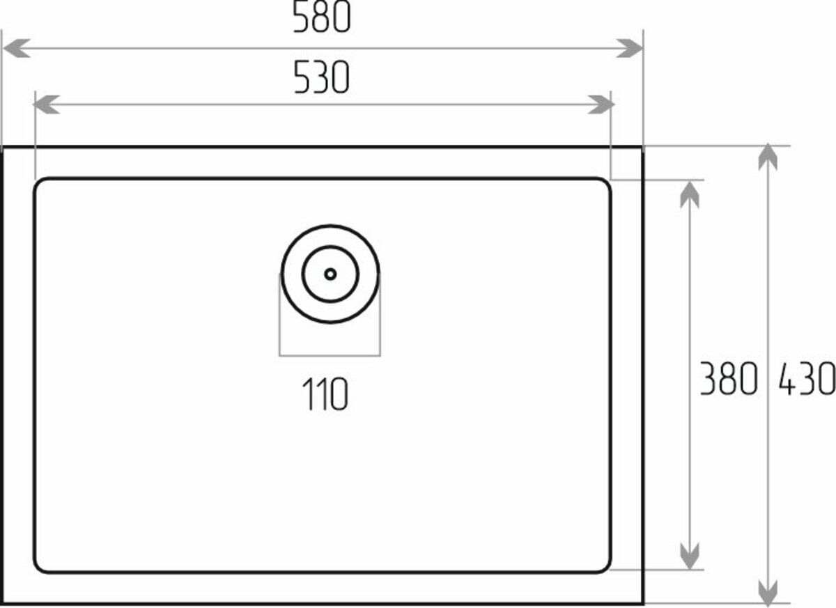Мийка кухонна Handmade 5843 (3,0\0,8) під столешню PVD Black Brash VALESO
