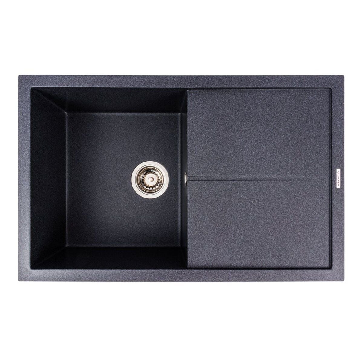 Мийка кухонна гранітна 7950 MAGNUM матова (Карбон) VALESO