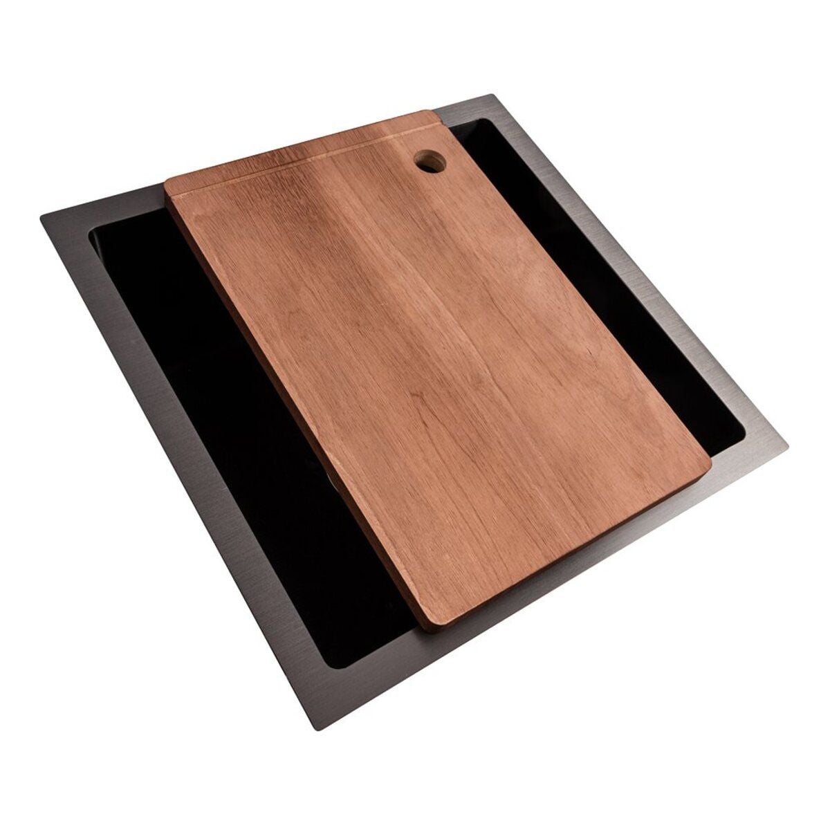 Мийка кухонна Handmade 4444 (3,0\0,8) під столешню PVD Black Brash VALESO