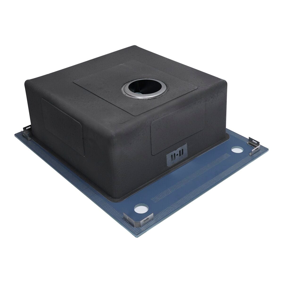 Мийка кухонна Handmade 6051 WHITE GLASS Біла Скло PLATINUM