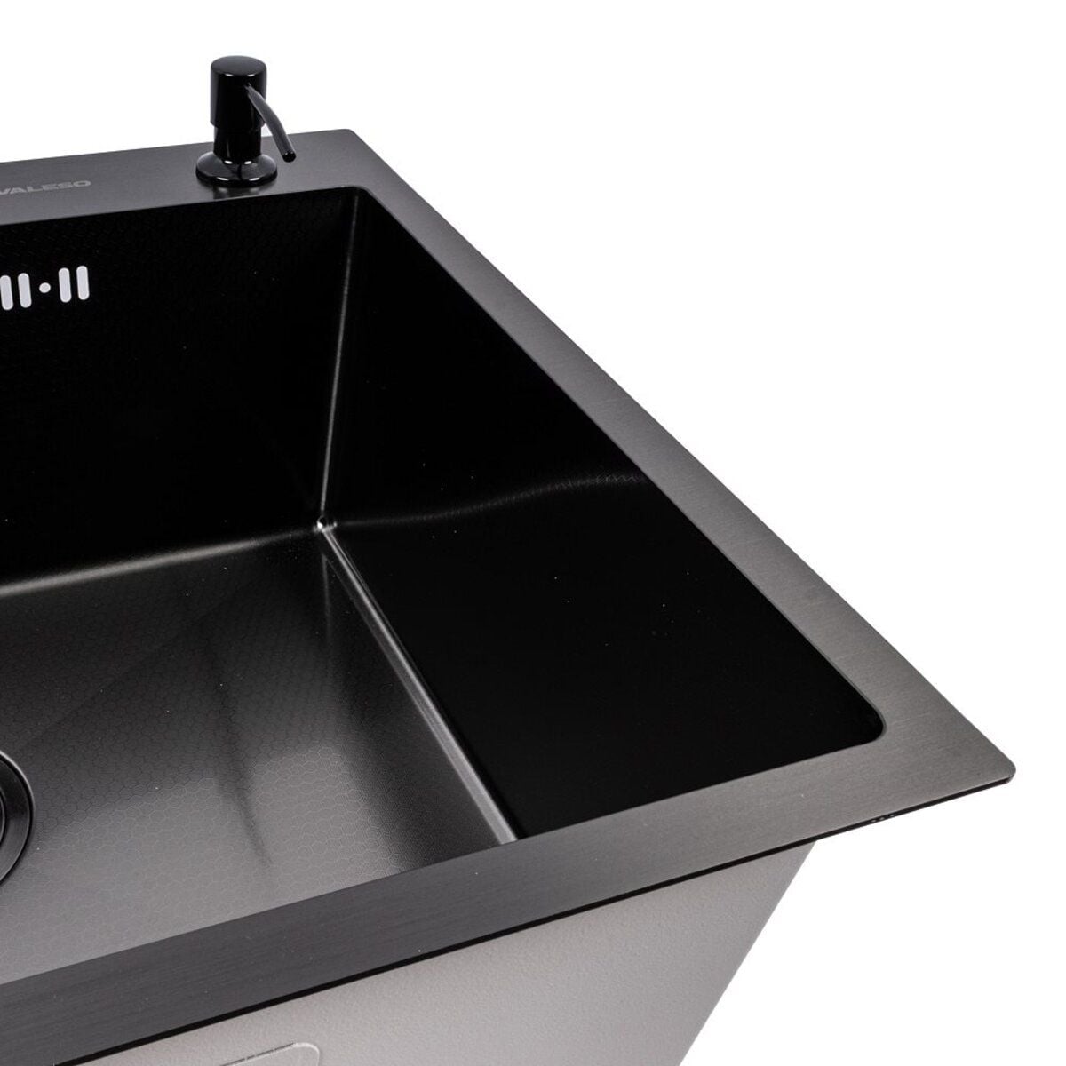 Мийка кухонна Handmade 6050 (3,0\0,8) PVD Black Decor VALESO
