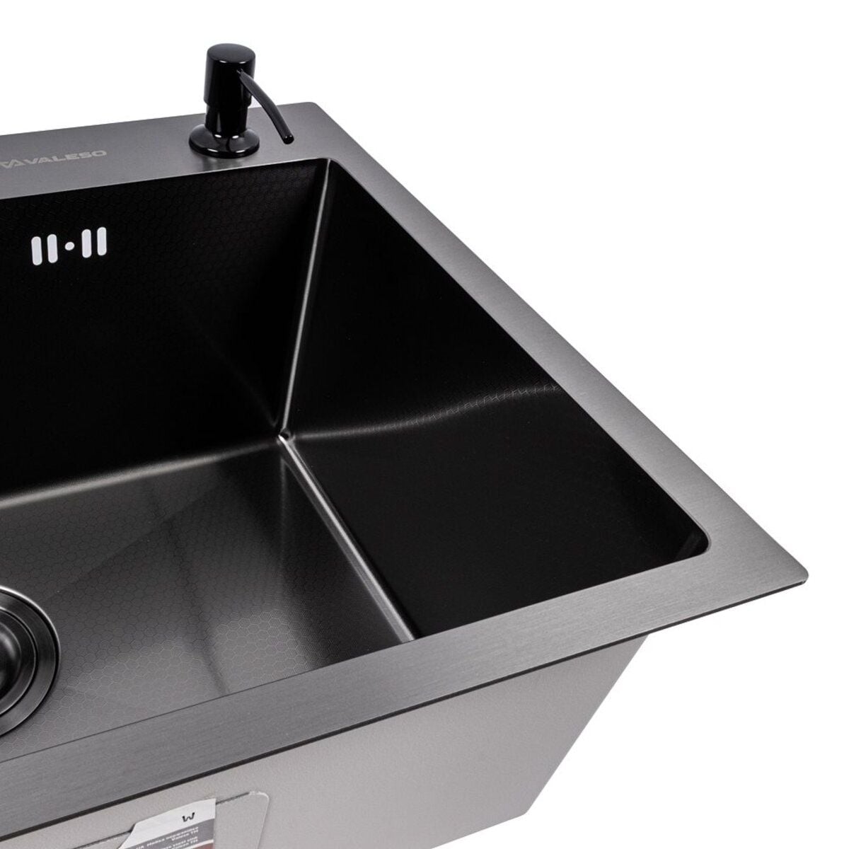 Мийка кухонна Handmade 5843 (3,0\0,8) PVD Black Decor VALESO