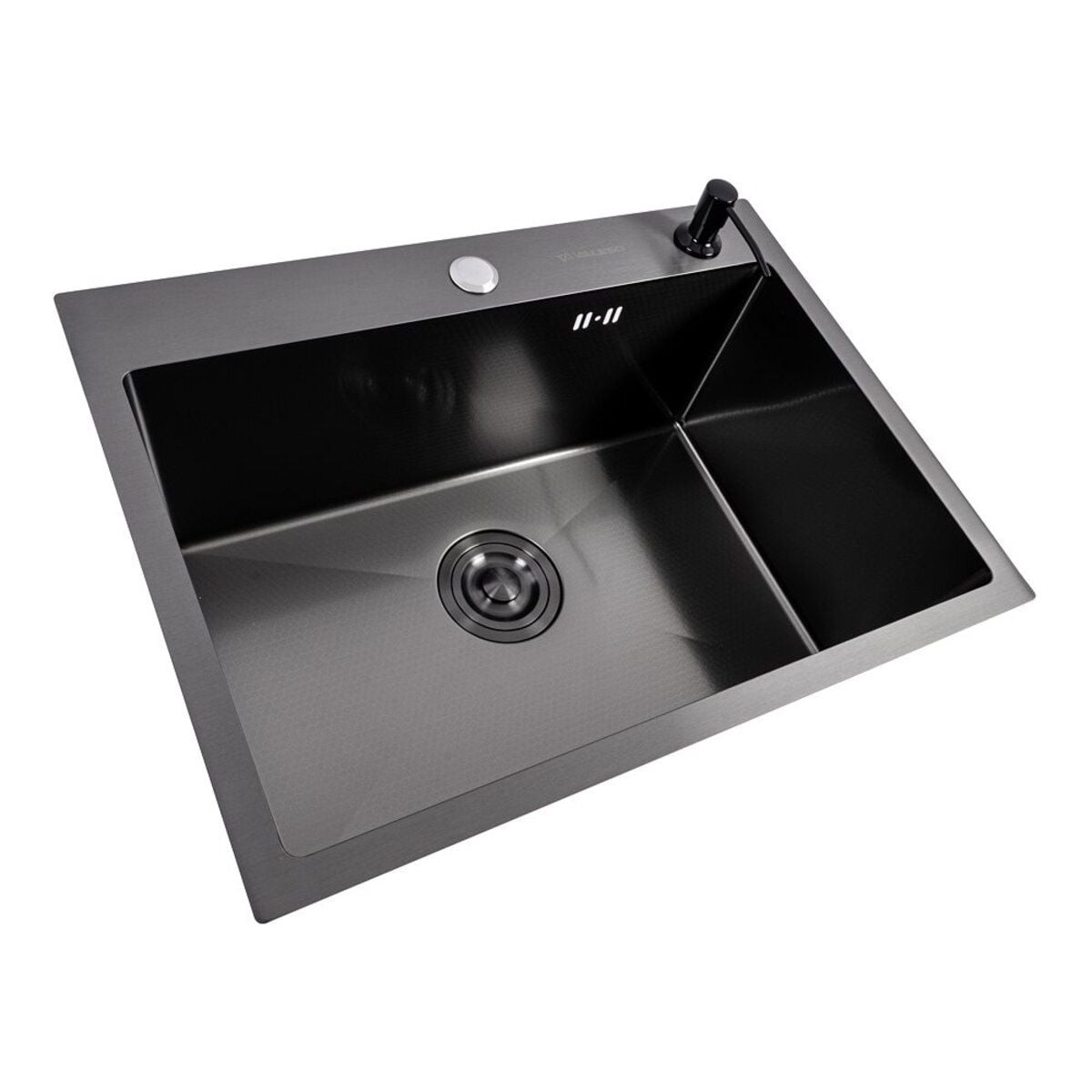 Мийка кухонна Handmade 5843 (3,0\0,8) PVD Black Decor VALESO