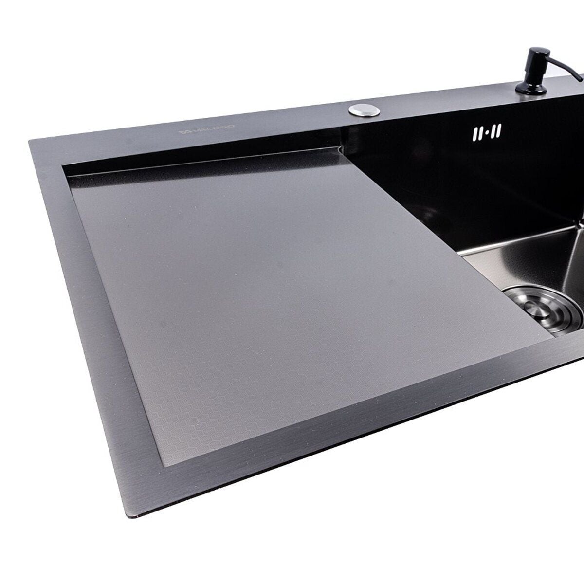 Мийка кухонна Handmade СМ 7850 R (3,0\0,8) Права PVD Black Decor VALESO