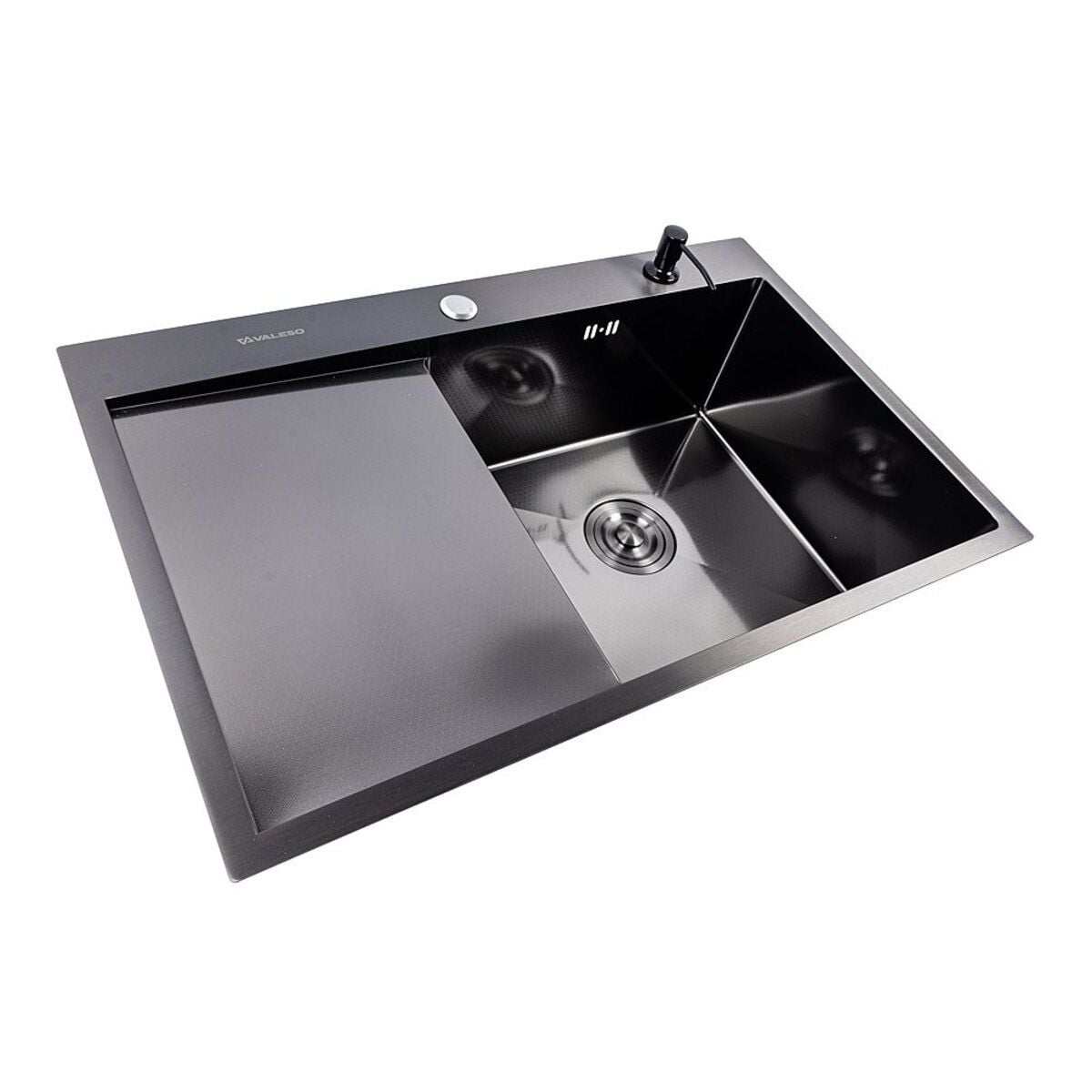 Мийка кухонна Handmade СМ 7850 R (3,0\0,8) Права PVD Black Decor VALESO