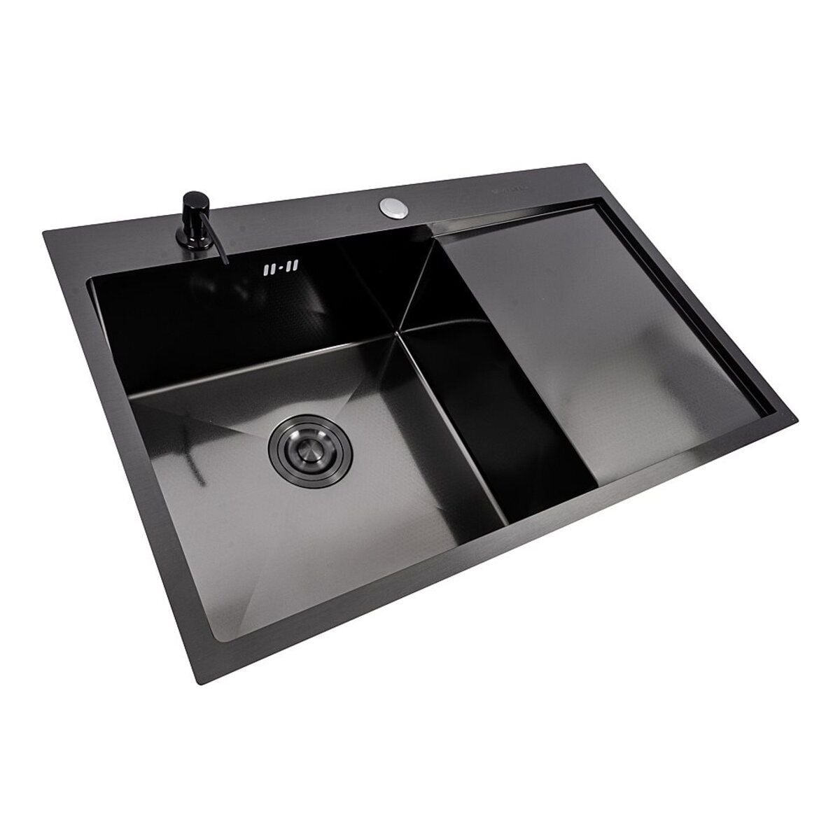 Мийка кухонна Handmade СМ 7850 L (3,0\0,8) Ліва PVD Black Decor VALESO