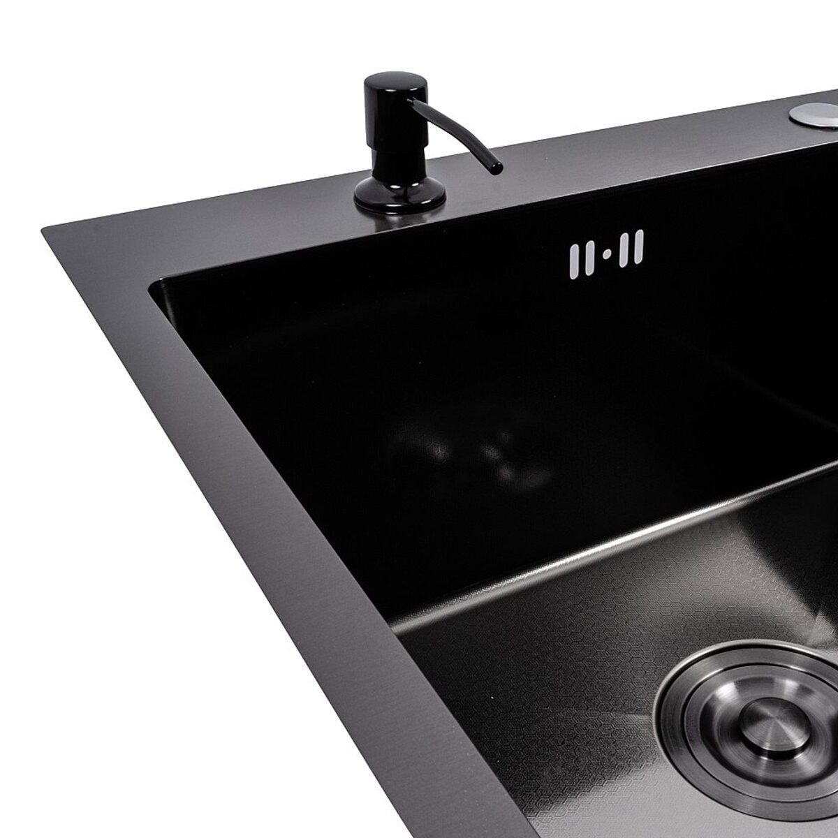 Мийка кухонна Handmade СМ 7850 L (3,0\0,8) Ліва PVD Black Decor VALESO