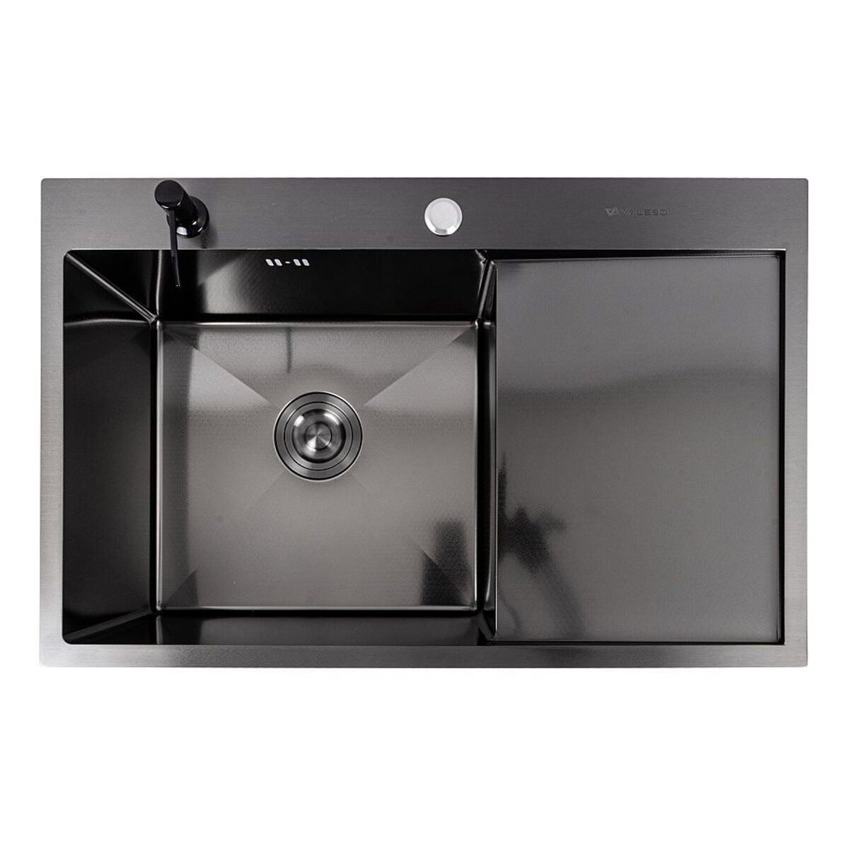 Мийка кухонна Handmade СМ 7850 L (3,0\0,8) Ліва PVD Black Decor VALESO