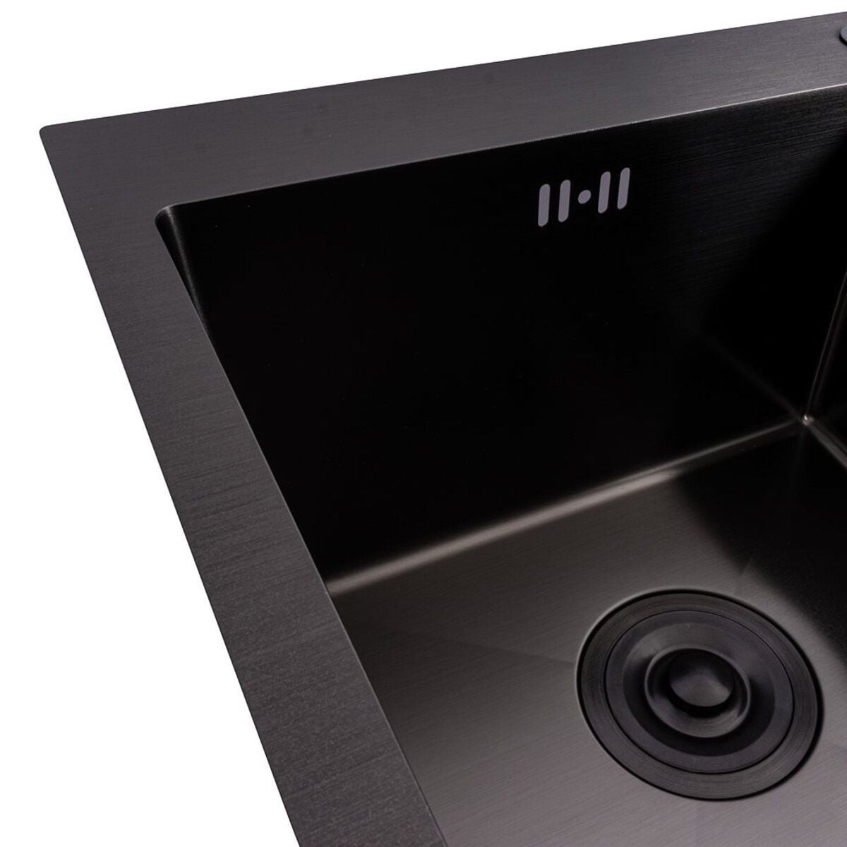 Мийка кухонна Handmade СМ 7848 (3,0\0,8) подвійна PVD Black Brash VALESO