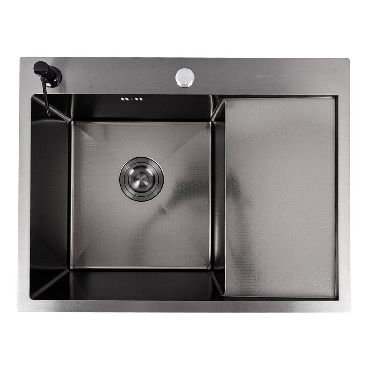 Мийка кухонна Handmade СМ 6550 L (3,0\0,8) Ліва PVD Black Decor VALESO