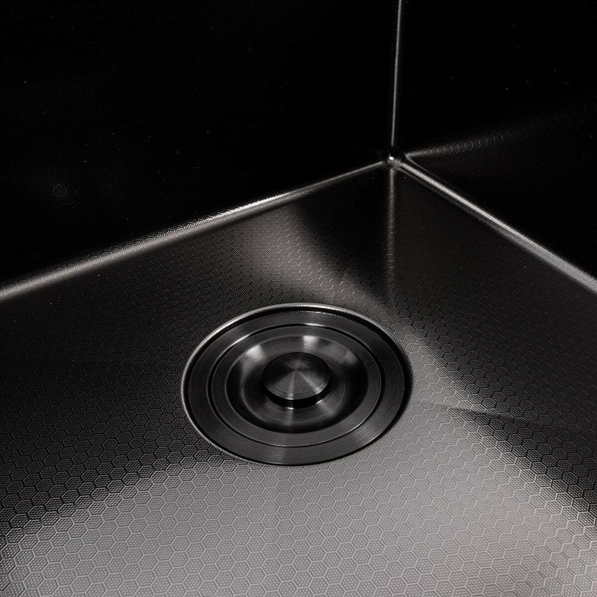 Мийка кухонна Handmade СМ 6550 L (3,0\0,8) Ліва PVD Black Decor VALESO