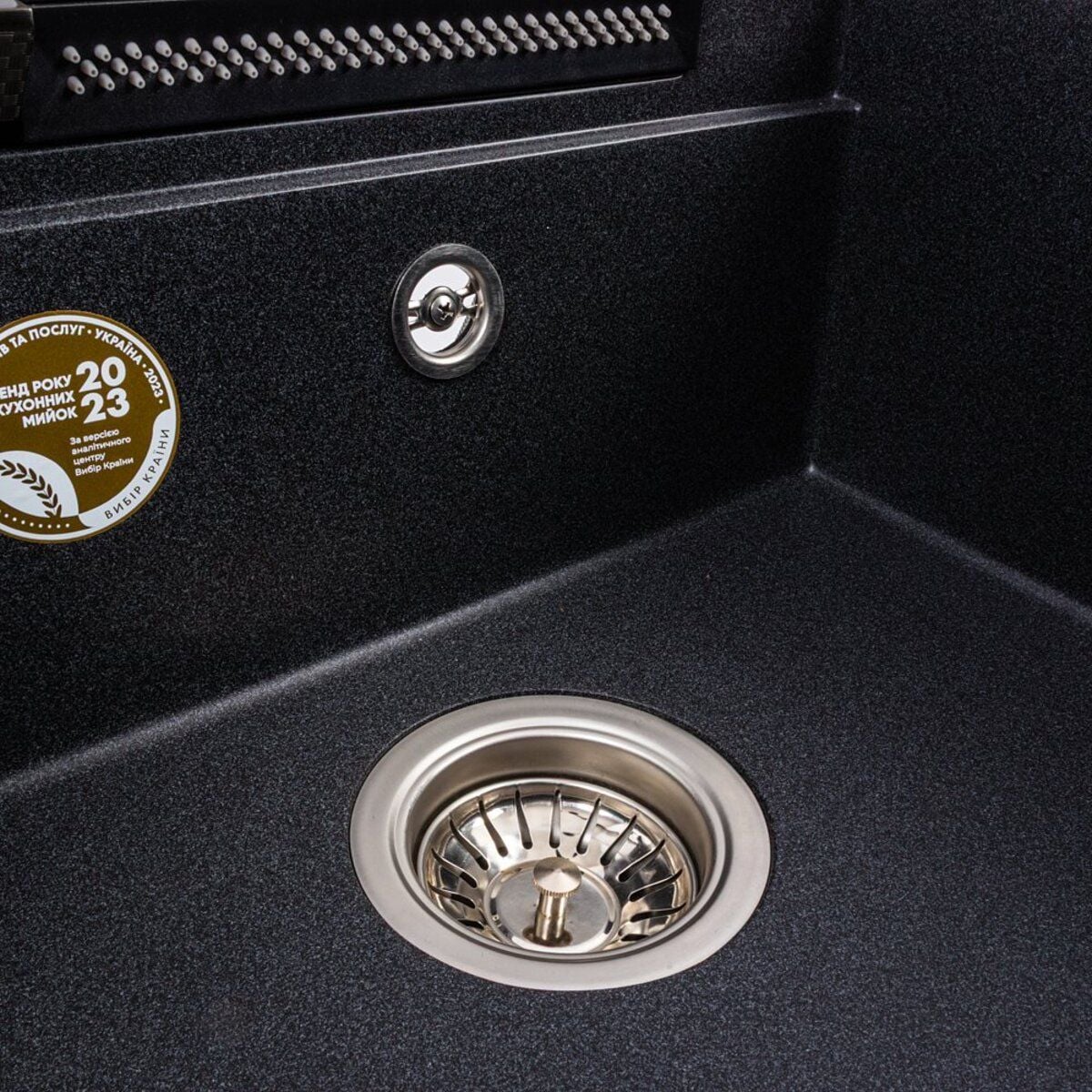 Мийка кухонна гранітна 5149 VIVA матова з змішувачем (Карбон) VALESO