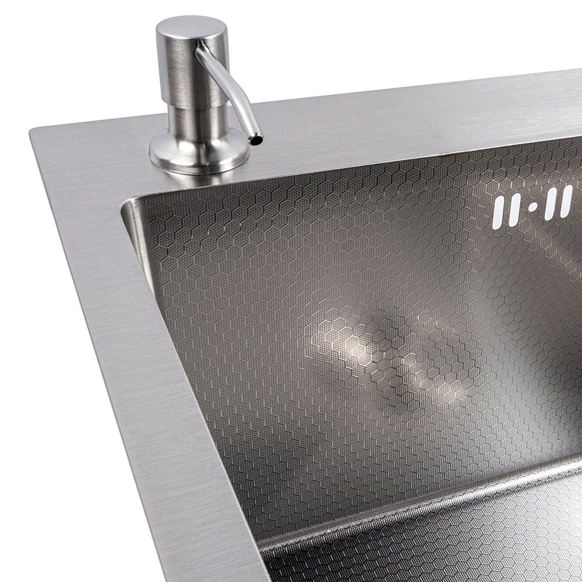 Мийка кухонна Handmade СМ 6550 L (3,0\0,8) Ліва Satin Decor VALESO