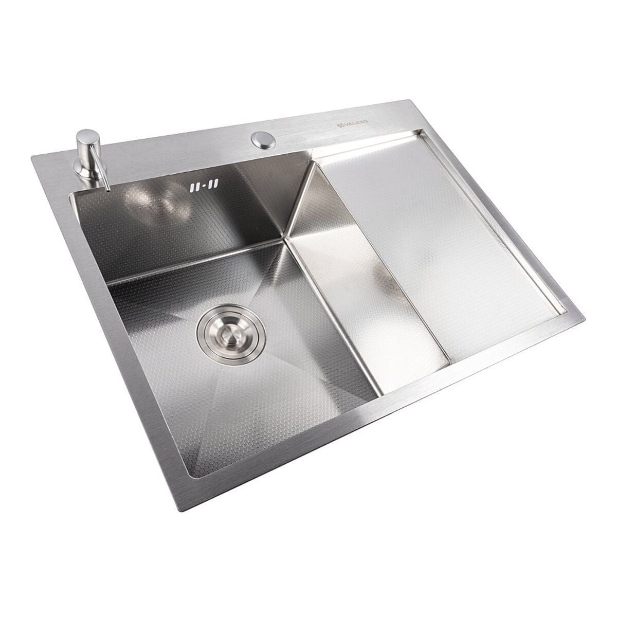 Мийка кухонна Handmade СМ 6550 L (3,0\0,8) Ліва Satin Decor VALESO