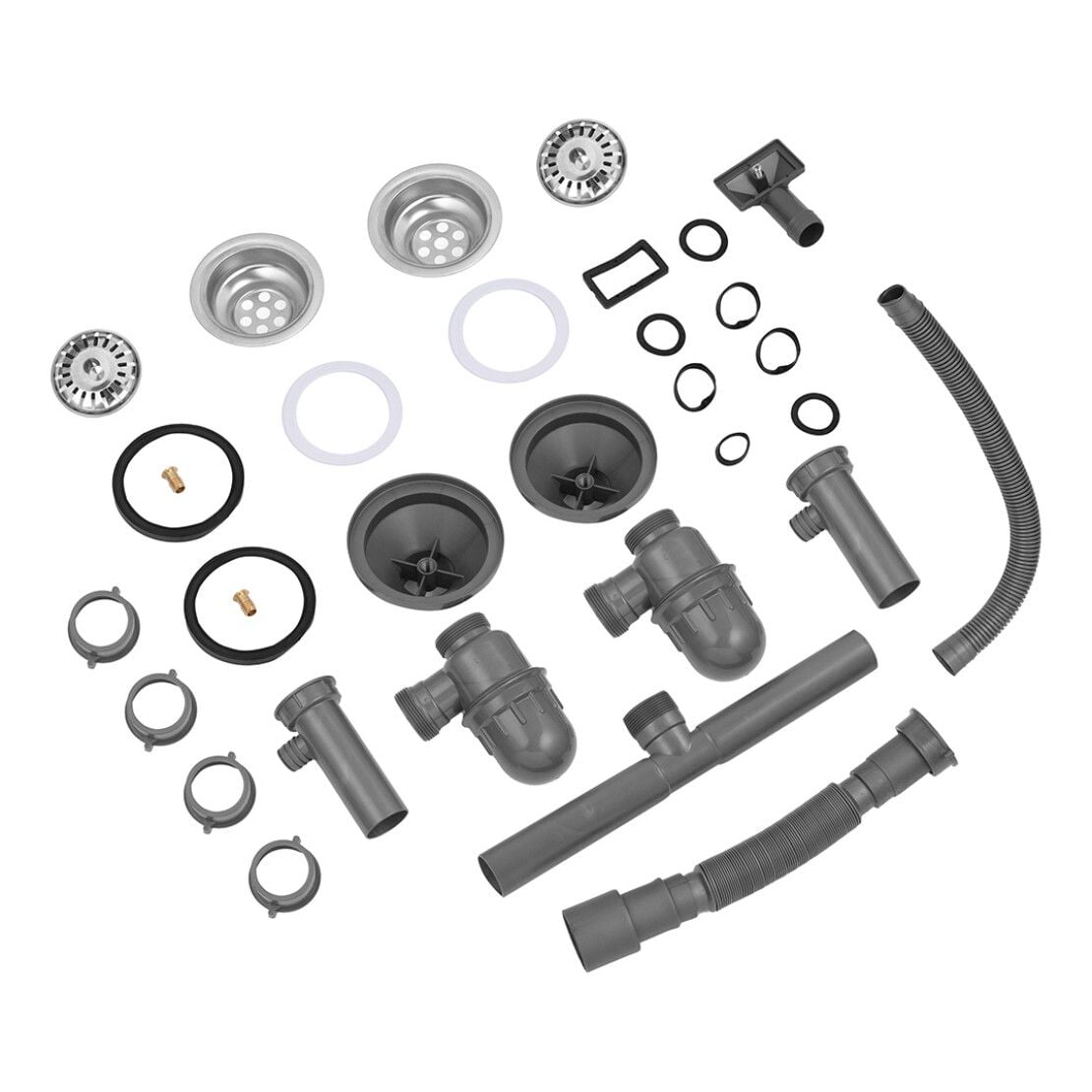 Мийка кухонна накладна 8060Z (0,8\180)мм подвійна Satin KRONER