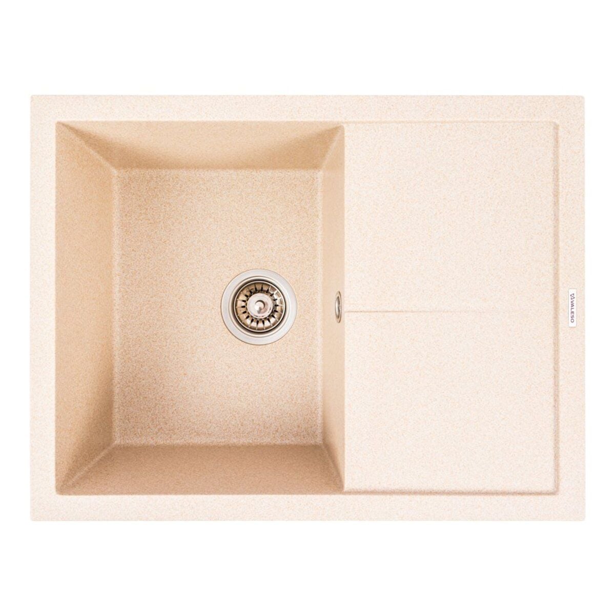 Мийка кухонна гранітна 6550 CRIPTA матова (Сафарі) VALESO