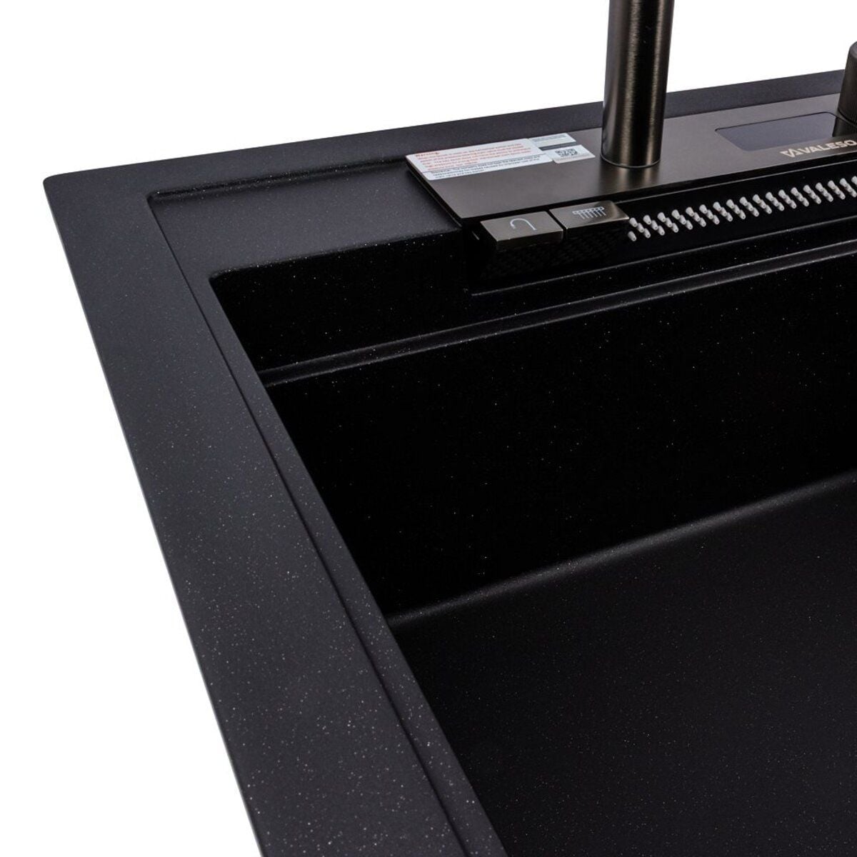 Мийка кухонна гранітна 7950 ATRUM матова (Карбон) VALESO