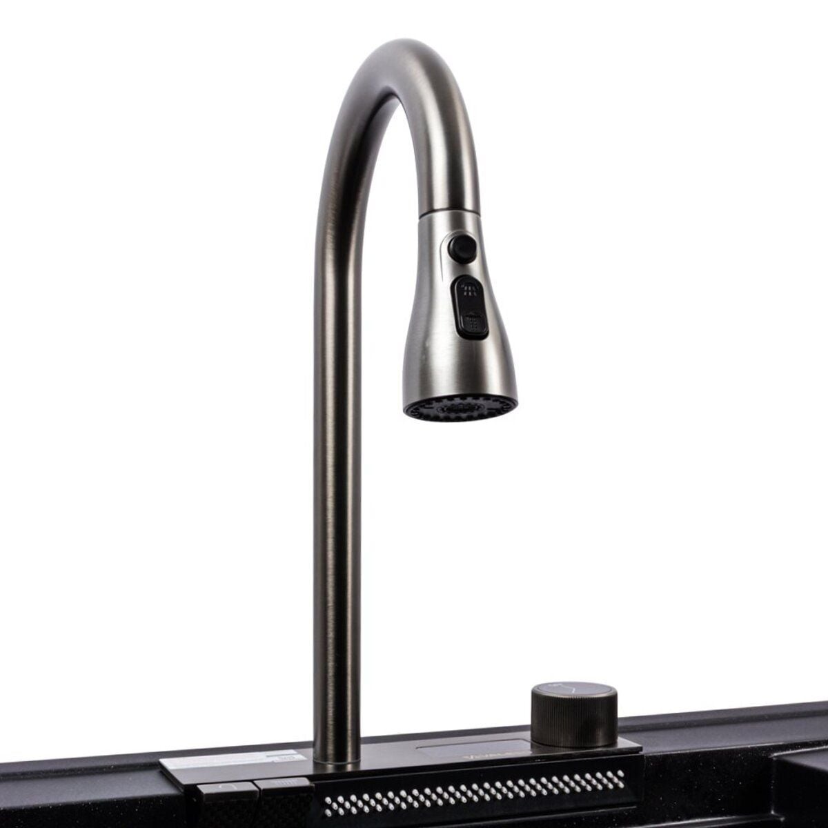 Мийка кухонна гранітна 7950 ATRUM матова (Карбон) VALESO