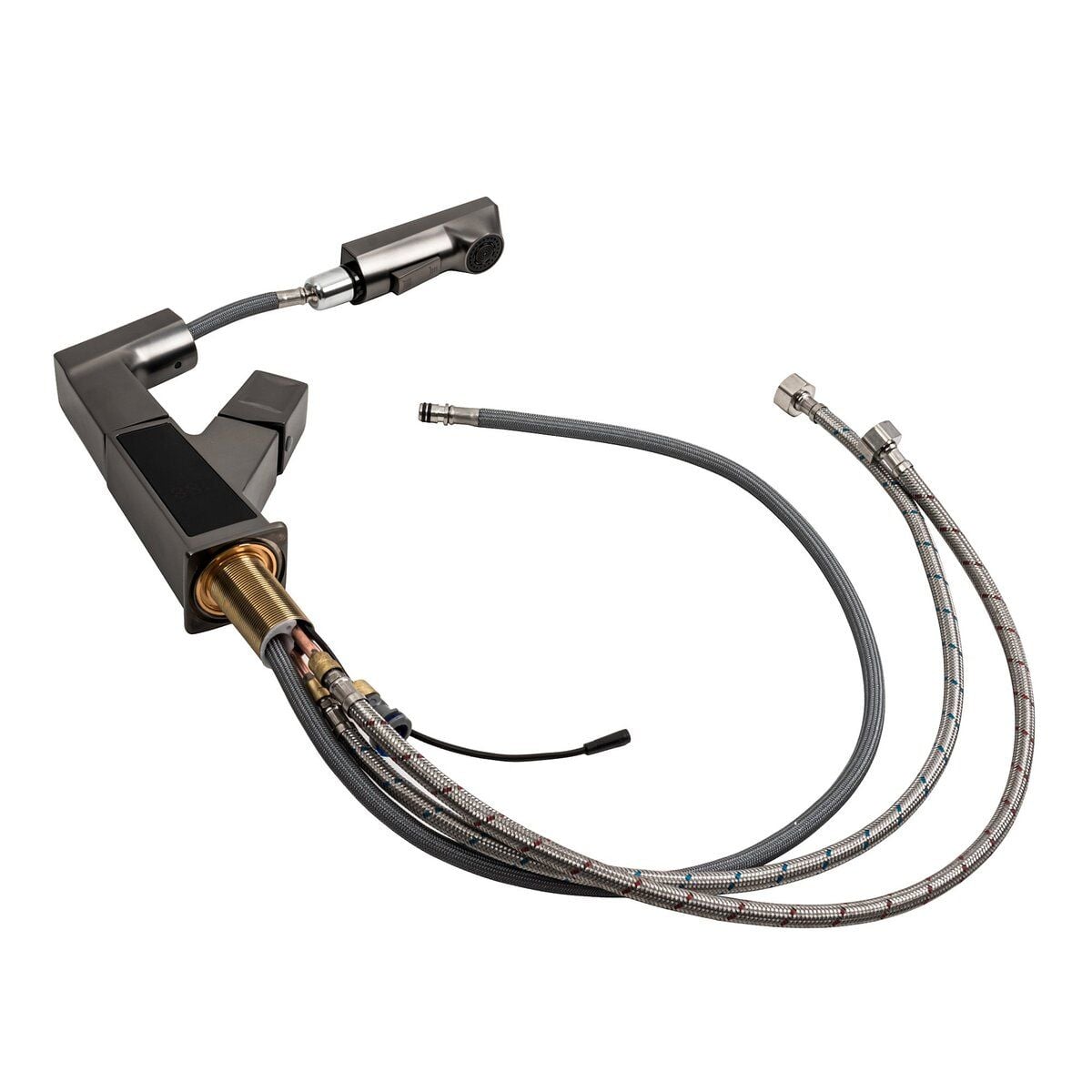 Змішувач для раковини A231 з індикатором PVD Black PLATINUM